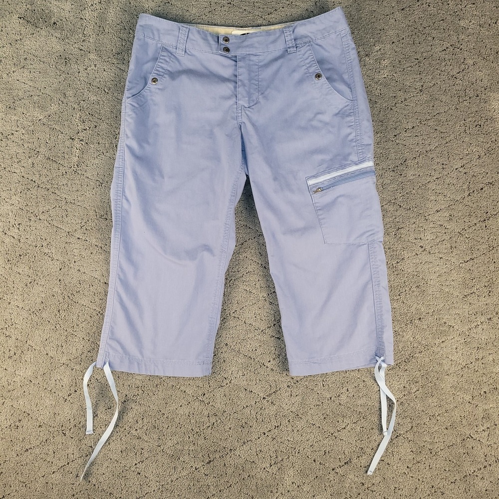 Mountain Khakis Pants Womens 6 Purple Cargo Capri Lightweight Hiking Camping
